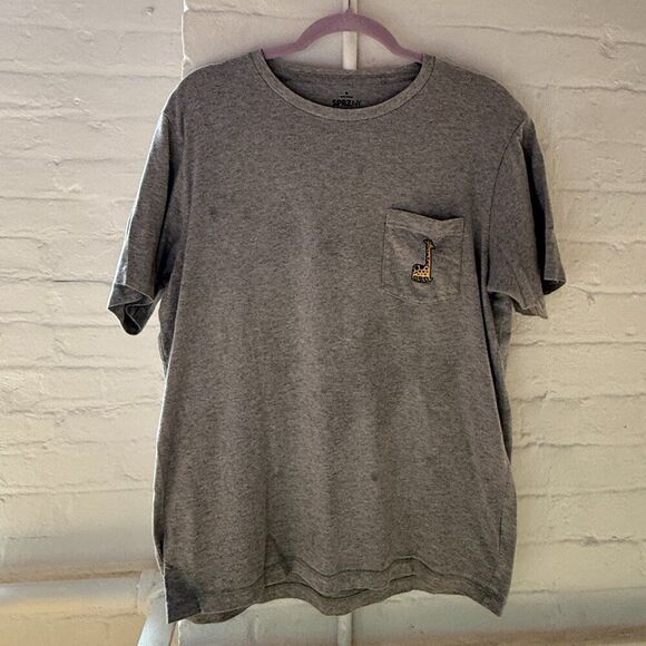 Jonathan Polan x UNIQLO Giraffe T-Shirt in Gray Unisex - Picture 1 of 3